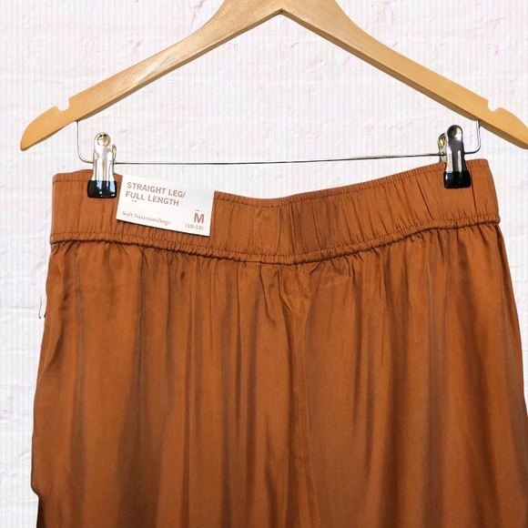 Soft Surroundings Pants Womens Medium Orange Copper Via Serravale High Waist NWT - Picture 3 of 12